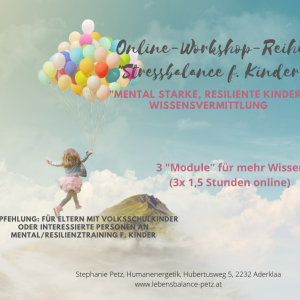 Online-Workshop-Reihe Stressbalance f. Kinder